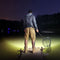 USB Rechargeable 5 LED Headlamp IPX4 Waterproof 4 Gears 500LM Warning Head Torch