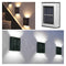 2pcs LED Solar Light Wall-Mounted Waterproof Garden Lamps (White Light)