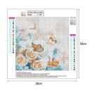 5D DIY Full Drill Diamond Painting Flower Cross Stitch Embroidery Mosaic Craft K