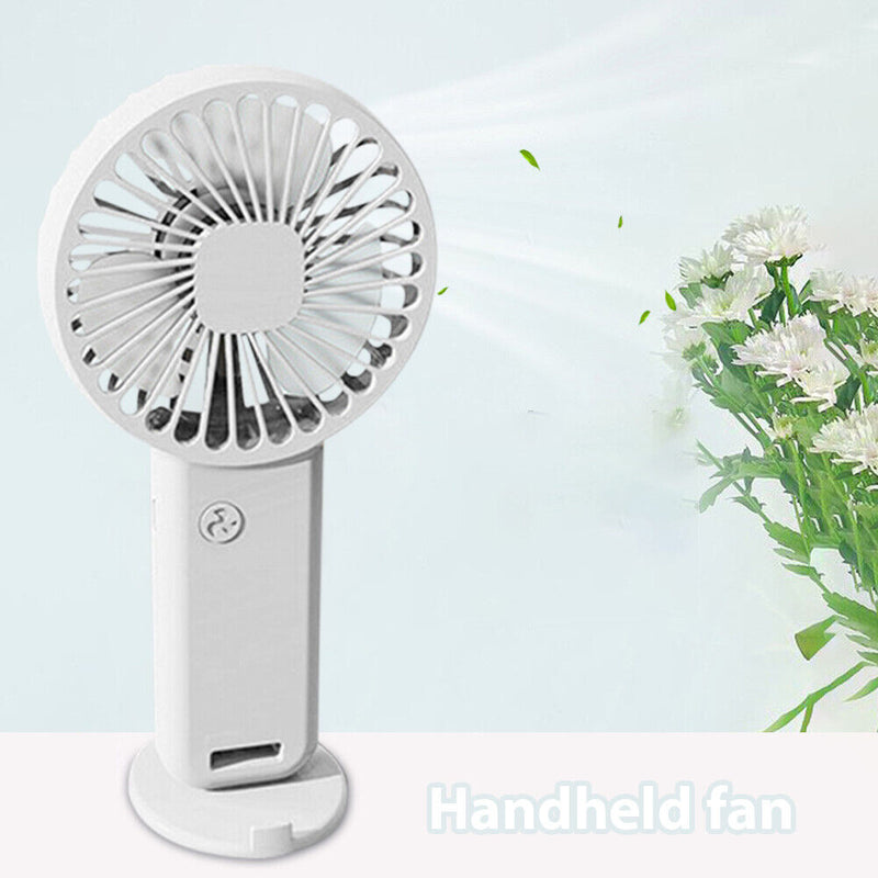 USB Mini Handheld Fan Ultra-quiet Portable Student Outdoor 3 Speed Small Fans