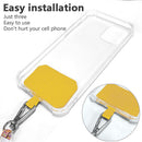 Universal Mobile Phone Lanyard Phone Rope (Yellow Rainbow + Yellow Card) Newly