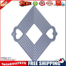 Rhombus Heart DIY Metal Stencil for Scrapbook Craft Embossing Cutting Die
