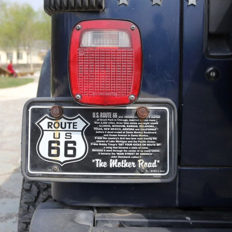 US Car Outdoor Rear License Plate Bracket Holder for Jeep Wrangler TJ 1997-2006