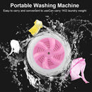 Mini Ultrasonic Turbo Washing Machine Removes Dirt Travel Washer (Pink) Newly