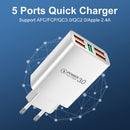 Universal 2A 5USB Smartphone Charge Adapter Mobile Phone Charger Head Accessory