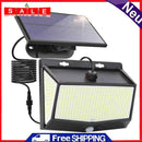 3 Modes Waterproof LED Solar Lights PIR Motion Sensor Outdoor Garden Wall Lamp