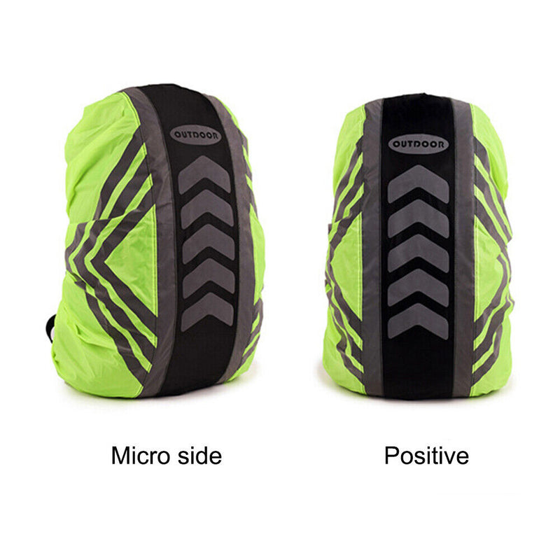 Backpack Rain Cover Reflective Waterproof Climbing Bag Dust Raincover (M) Newly