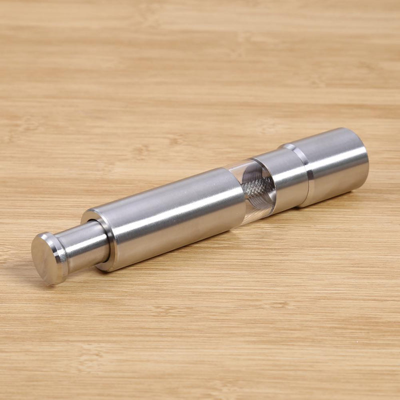 Stainless steel hand pepper mill with black pepper grinder