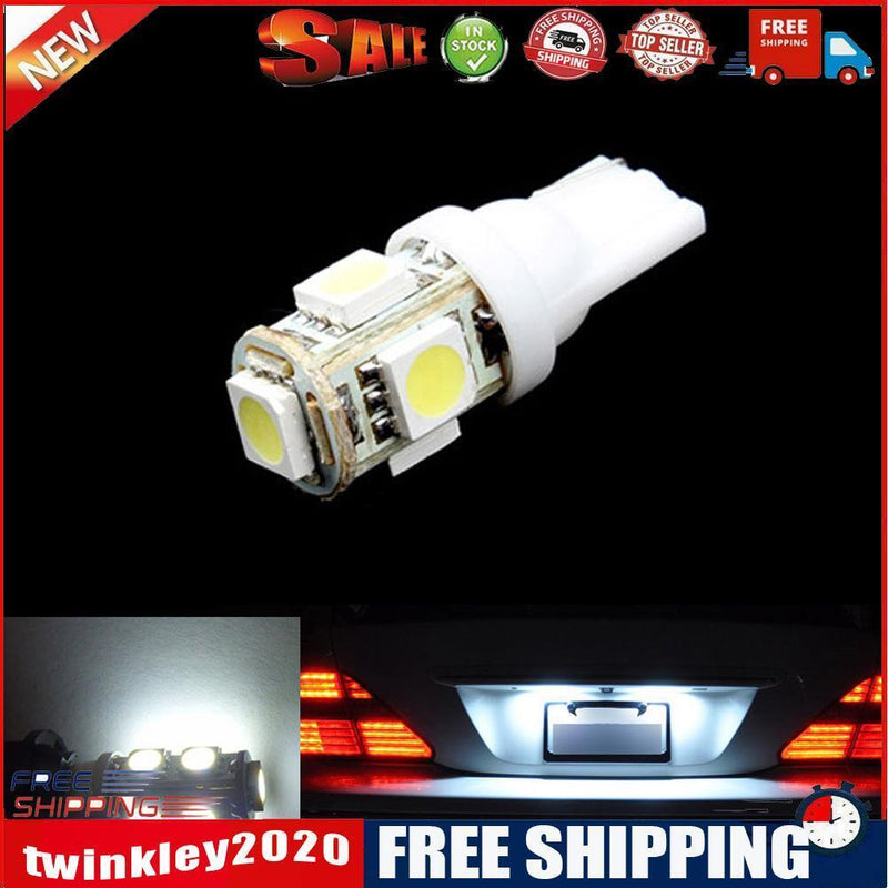 12V 5 SMD LED Car Auto Light Bulb White Light Parking Safe Car Side Lamp