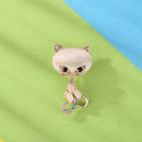 Classic Opal Stone Crystal Pin Brooch Women Girls Animal Diamond Jewelry Gi