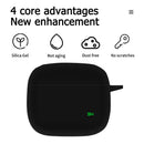 Silicone Case w/ Keychain for ZMI PurPods Pro Earbuds Charging Case (Black)