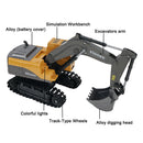 6CH RC Excavator Bulldozer 1/24 Remote Control Engineering Car Electric Vehicle