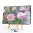 Flower Oil Paint By Numbers Kit DIY Acrylic Painting for Adults Home Decorati
