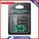 12x M5x10mm Disk Brake Rotor Bolts Mountain Bike T25 Brake Screws (Green)