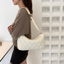 Fashion Quilted Shoulder Handbags Nylon Satchels Bags Solid for Travel Shopping