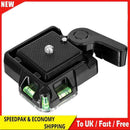 QR40 Camcorder Tripod Ball Head Aluminum Alloy Quick Release Plate for DSLR Cam