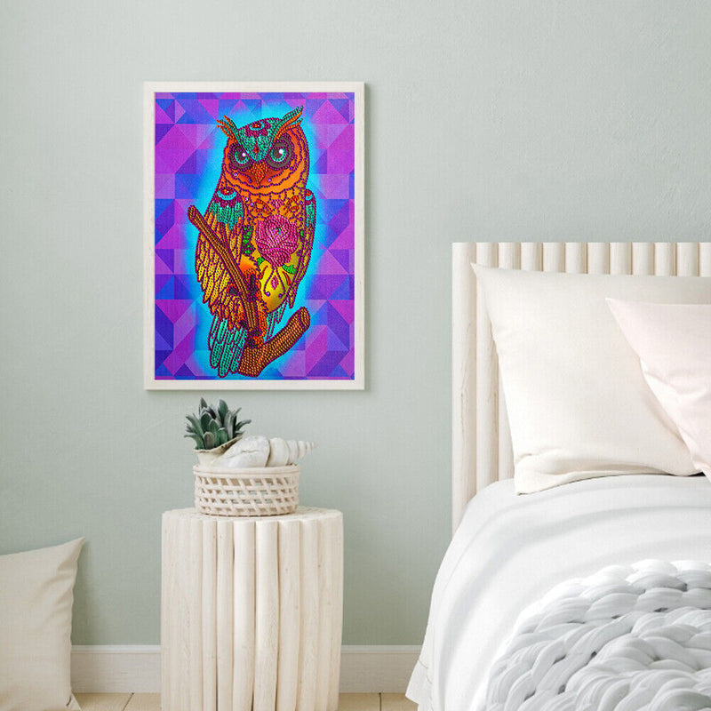5D Part Special Shaped Drill Diamond Painting Kit Eagle Animal Decor Adults