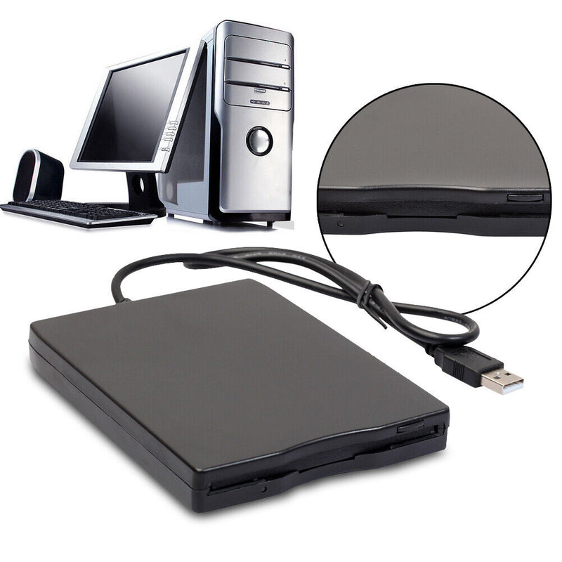 1.44Mb 3.5" USB External Portable Floppy Disk Drive Diskette FDD for Laptop