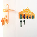 Key Chain Silicone Mold with Key Storage Board Epoxy Key Mold for Entrance Newly