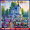 DIY Paint By Number Kit Villa Garden Acrylic Paint Art Craft Decoration Gif