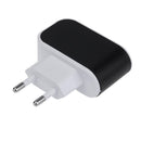 3USB EU Plug LED Mobile Phone Charger Multi-Head Travel Charger(2A)(Black)