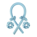 Soft Hair Heatless Curling Rod Foam Sponge Roller Hair Styling Tools (Blue)