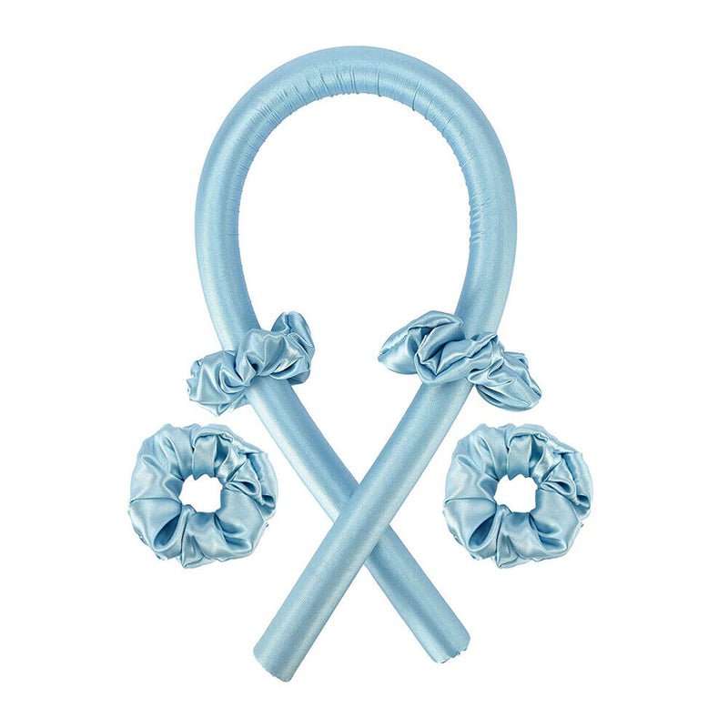 Soft Hair Heatless Curling Rod Foam Sponge Roller Hair Styling Tools (Blue)