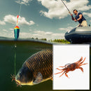 10cm 30g Artificial Fishing Lures Crab Soft Fish Bait with Hook (Brown Red)