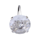 White Love Super Big Diamond Ring Keychain For Your Lover Romantic Gift