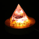 LED Night Light Display Holder Stand Wooden Ornament Table Lamp Display Base