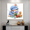 Handmade Painting Girl Flower Cat Art Mosaic Kit Diamond DIY 5D Round Full Drill