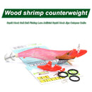 2pcs/Set 25g Squid Jig Lure Tip Counterweight Fish Wood Shrimp Lure Sinker Newly