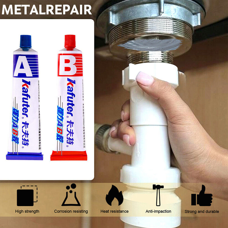 Strong Adhesive A+B Metal Glue Glass Pipe Leakage Repairing Plugging Superglu
