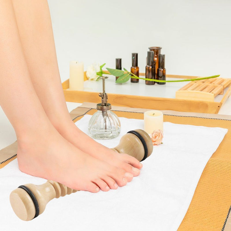 Wood Pain Relief Plantar Fasciitis Deep Tissue Roller Massage Tool Foot Massage