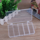 Multifunctional High Strength 5 Compartment Storage Case Box Transparent Visible PVC A