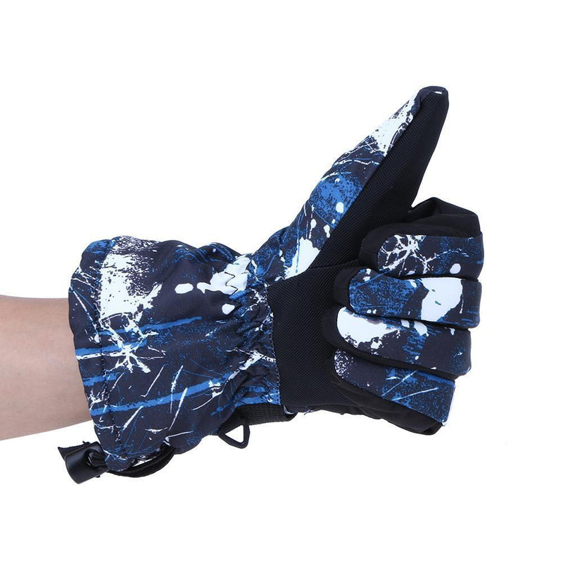 Winter Ski Gloves Waterproof Windproof Warm Gloves Male(Style 1)(L)