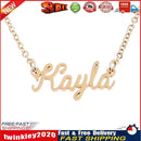 Unisex Women Men Name Collar Chain Nameplate Pendant Necklace Gift (Kayla) Newly