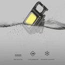 COB LED Mini Portable Keychain Lamp Type-C Rechargeable Torch with Stand Newly