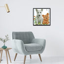 Full/Partial Cross Stitch Dog Kit Cotton 2 Strands Stamped Artwork Home Decor