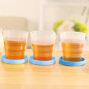 100ml Portable Folding Water Bottle Outdoor Travel Camping Drink Cup (5pcs)