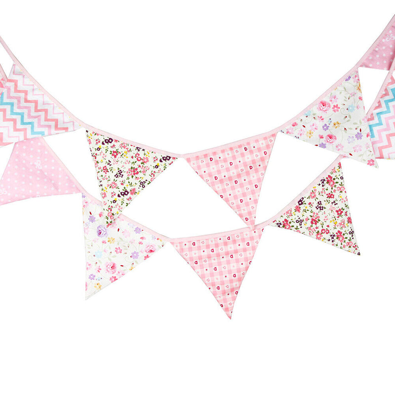 Cloth Wedding Bunting Decor Flag Party Girl Birthday Baby Garland Decor