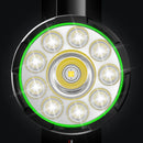 Black LED Lamp Searchlight Flashlight Camping Lights Hand Torch Work Light