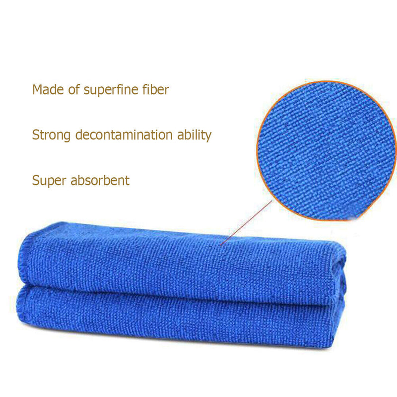 5pcs 25 X 25cm Soft Cloths Cleaning Duster Microfiber Car Towel Detailing Newly