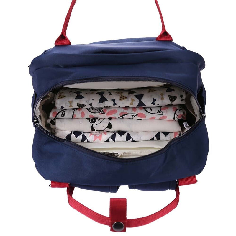 Pure Mummy Waterproof Diaper Handbag Large Maternity Backpacks (Dark Blue-256320