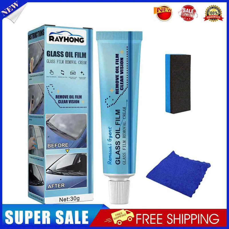 #A Rayhong Glass Oil Film Removing Paste Glasses Cleaners Polish Agent for Windo