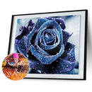 Blue Rose Diamond Painting Embroidery 5D DIY Cross Stitch Home Decor Gift Newly