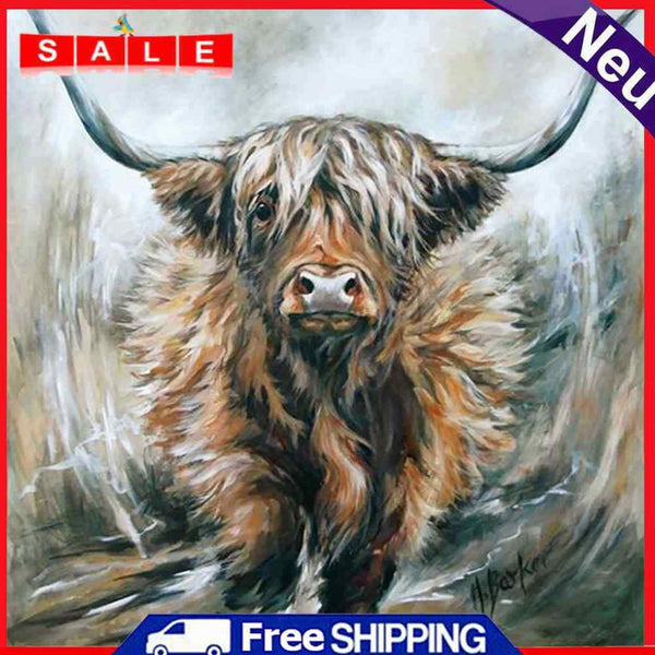 Yak Oil Paint By Numbers Canvas Picture DIY Craft Coloring Drawing Home Decor