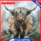 Yak Oil Paint By Numbers Canvas Picture DIY Craft Coloring Drawing Home Decor