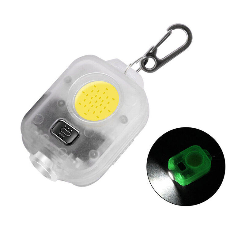 Emergency Work Lights Keychains Waterproof COB LED Flashlight (Fluorescent)