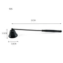 21cm Stainless Steel Wick Snuffer Household Candle Extinguish Tool (Black) Newly